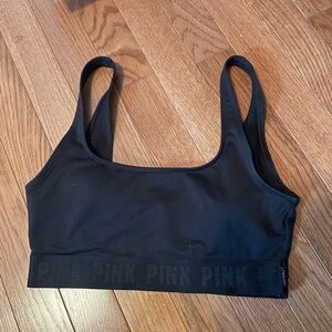 PINK Victoria's Secret Black Sports Bra